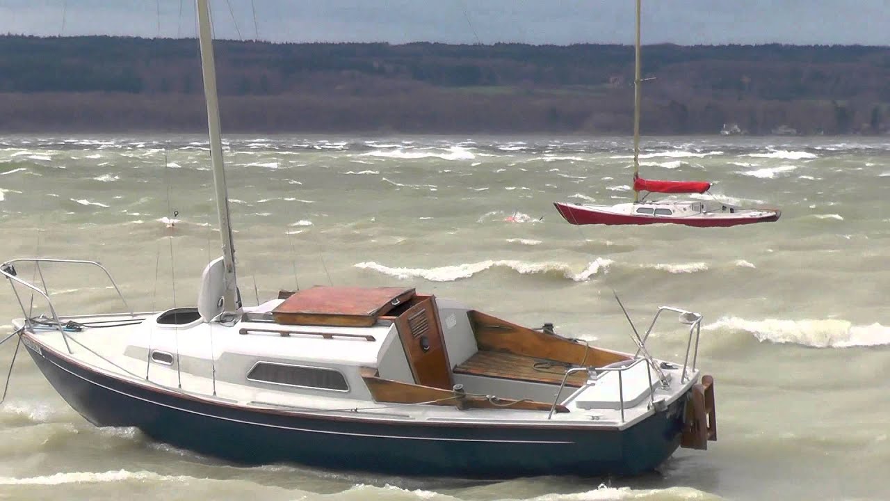 Der Orkan NIKLAS - Fotos/Videoclips vom Ammersee