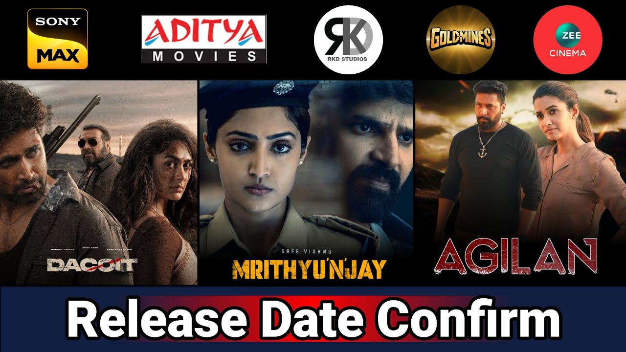 4 New South Hindi Dubbed Movies Release Update | Agilan | Mrithyunjay | Dacoit
