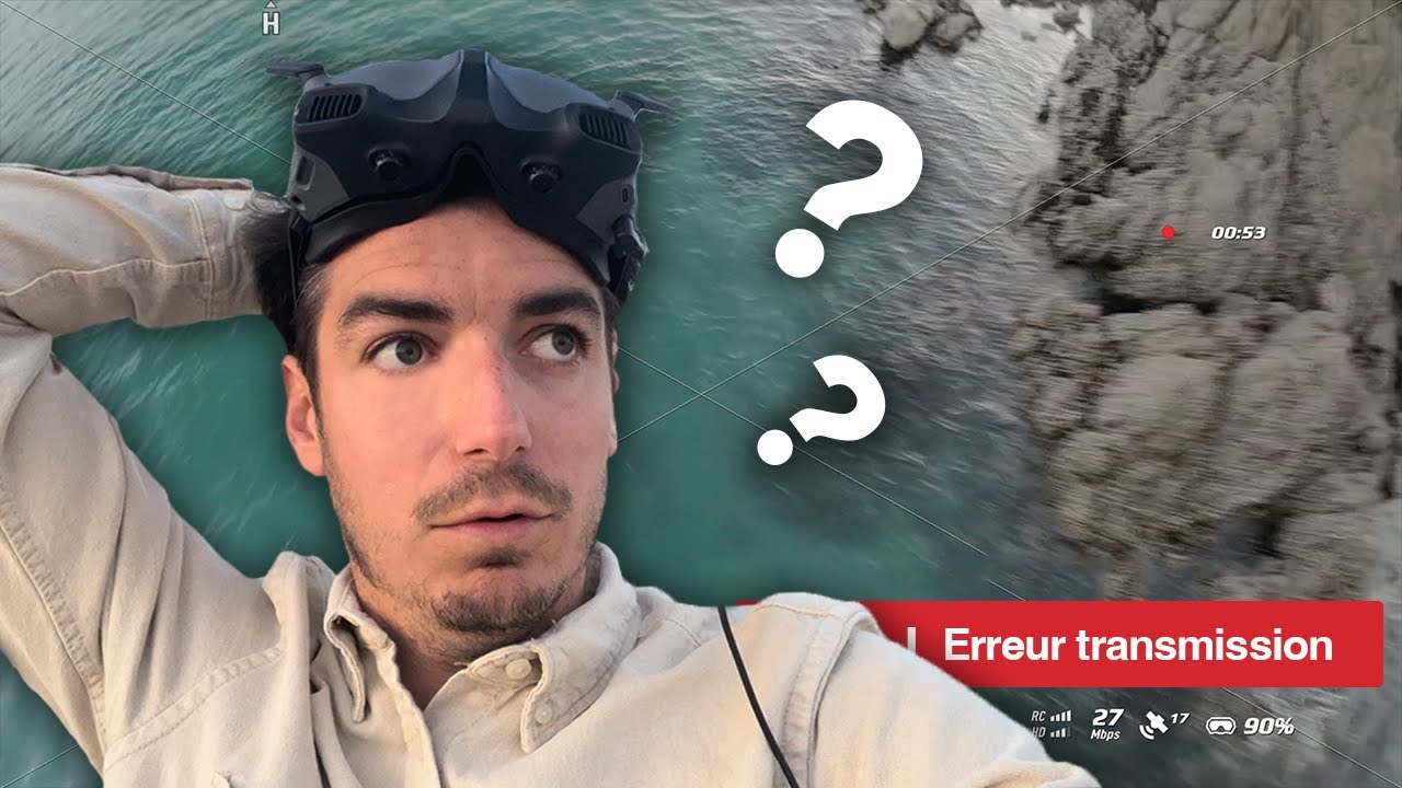 Mon drone bug et se crash dans l'eau..