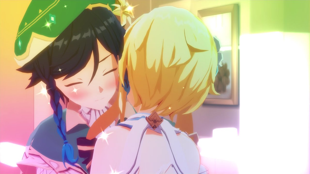 [MMDx原神] 30秒的擁抱♡  (溫迪x熒)