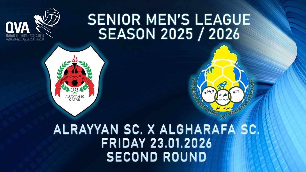 ALRAYYAN SC. vS ALGHARAFA QVA Sr. MEN'S LEAGUE SEASON 2025/2026