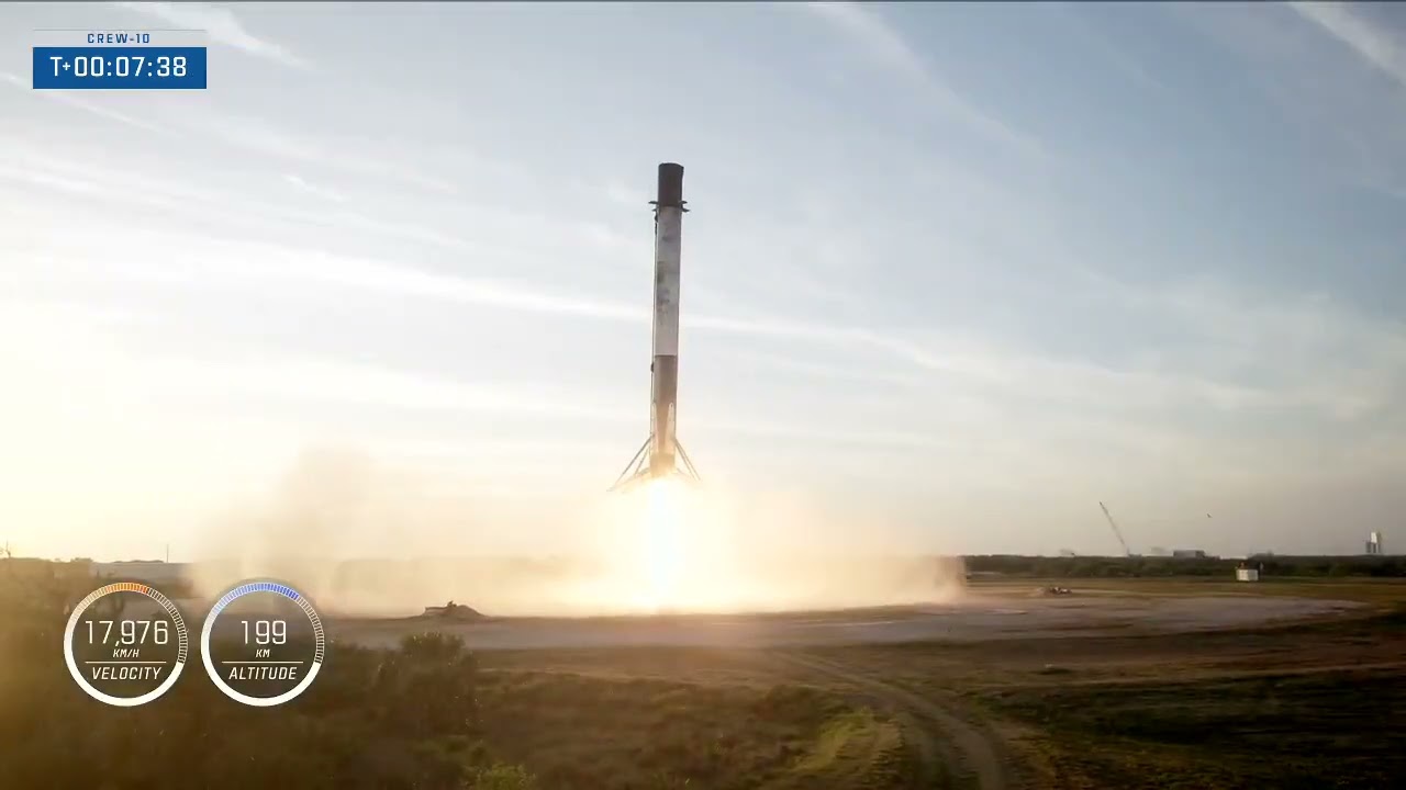 TOUCHDOWN! SpaceX Falcon 9 | NASA Crew 10