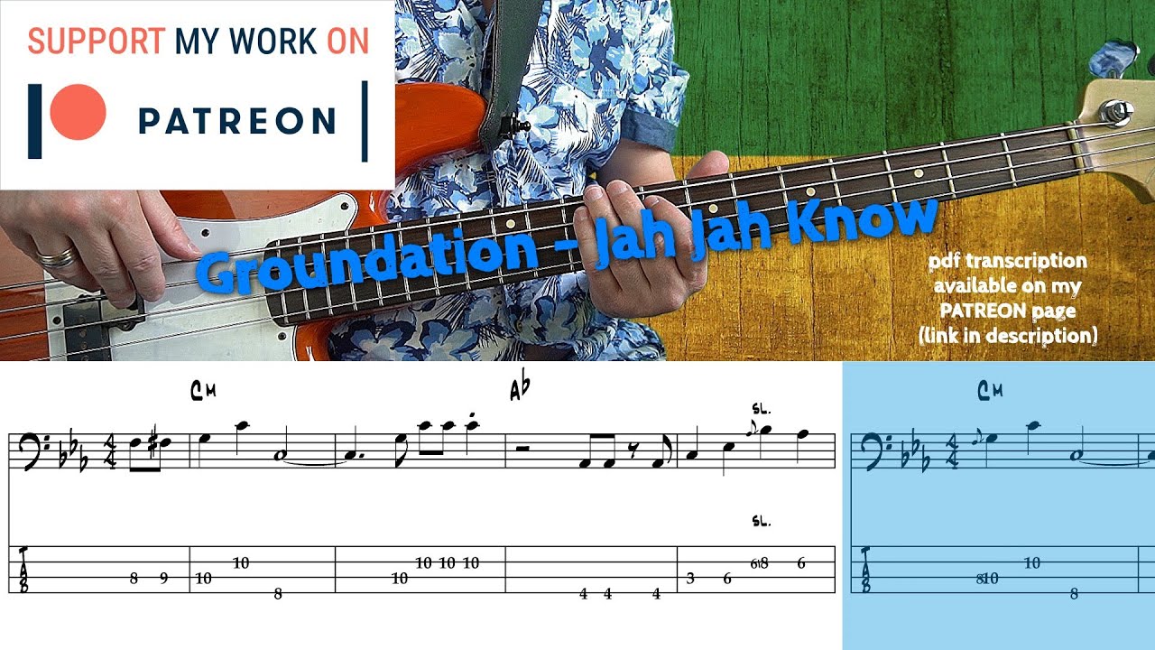 Groundation - Jah Jah Know (Bass cover with tabs)