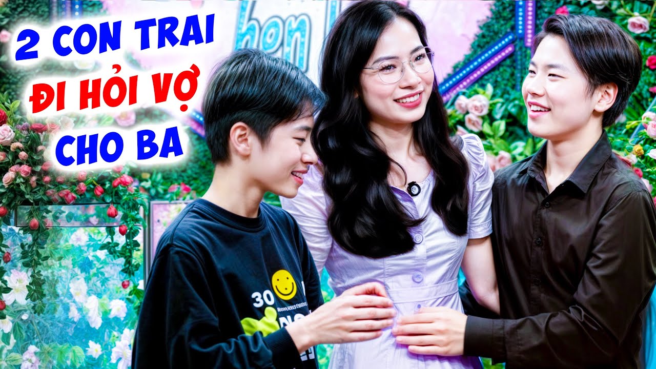 ÙN ÙN KÉO LÊN SÂN KHẤU 2 con trai ÔM CHẶT MẸ MỚI liền hỏi vợ luôn cho ba MC Quyền Linh hạnh phúc quá