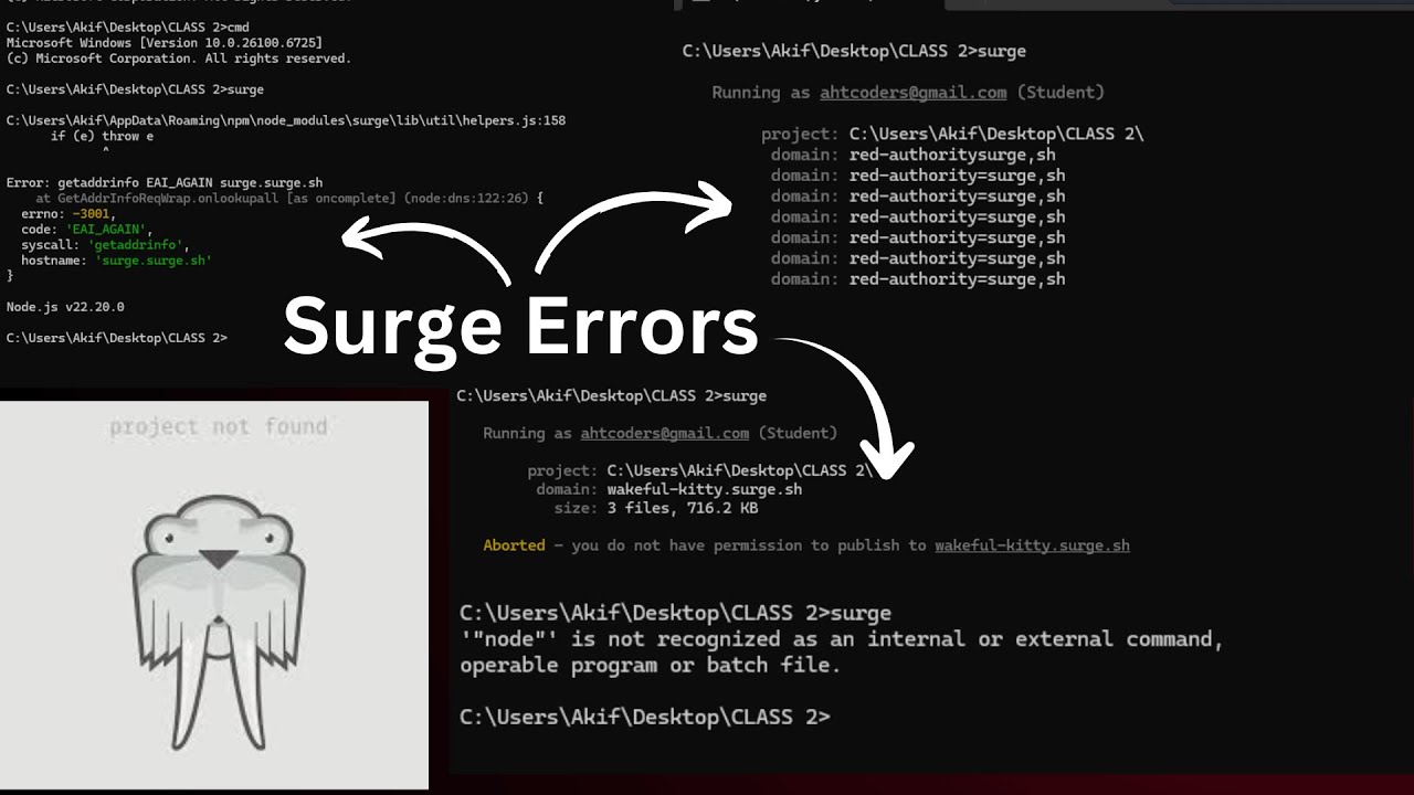 Fix Surge Errors in 2025 | Surge.sh Deployment Not Working | Node.js Surge Hosting Tutorial