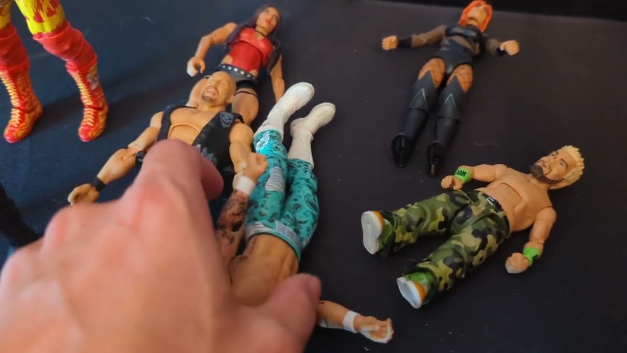 Wrestling figures vs rocket