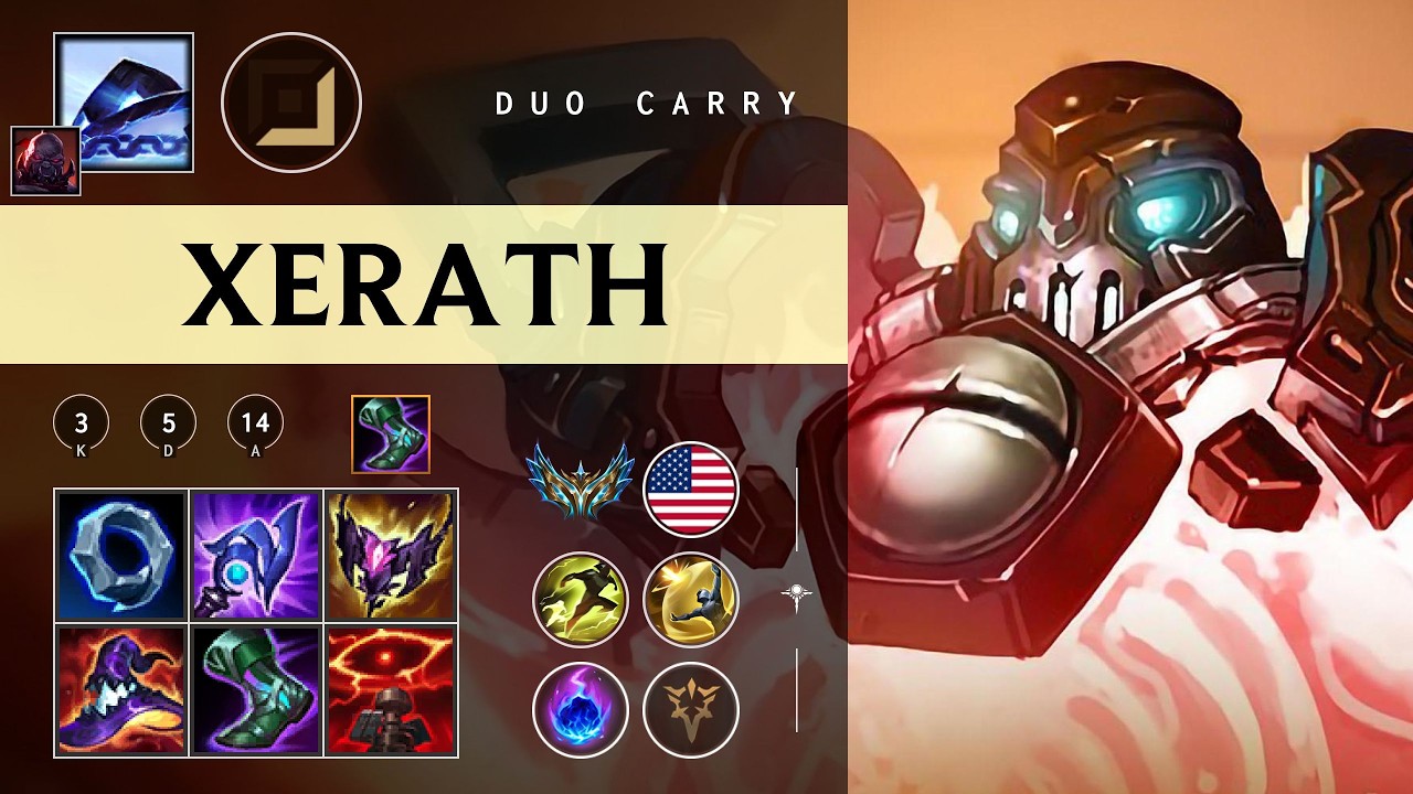 Xerath Carry vs Draven - NA Challenger Patch 26.04