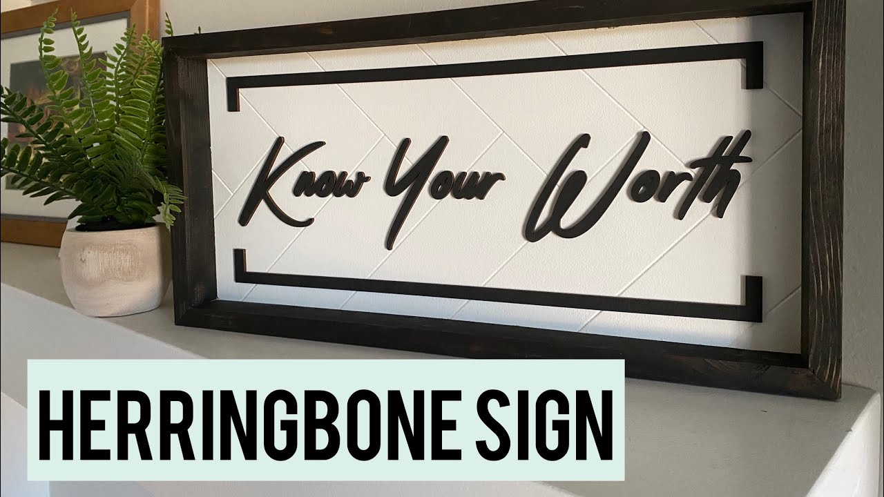Making a Custom Herringbone Farmhouse Sign on a Co2 Laser