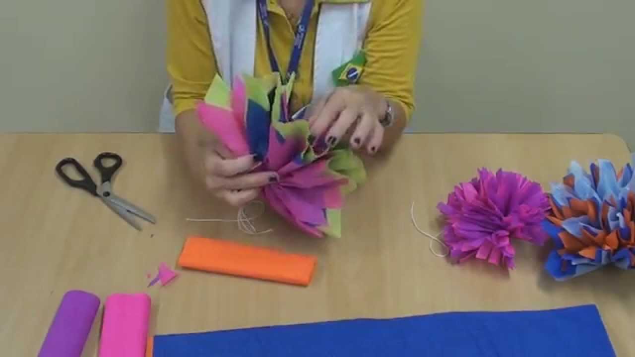 Flor de papel crepom