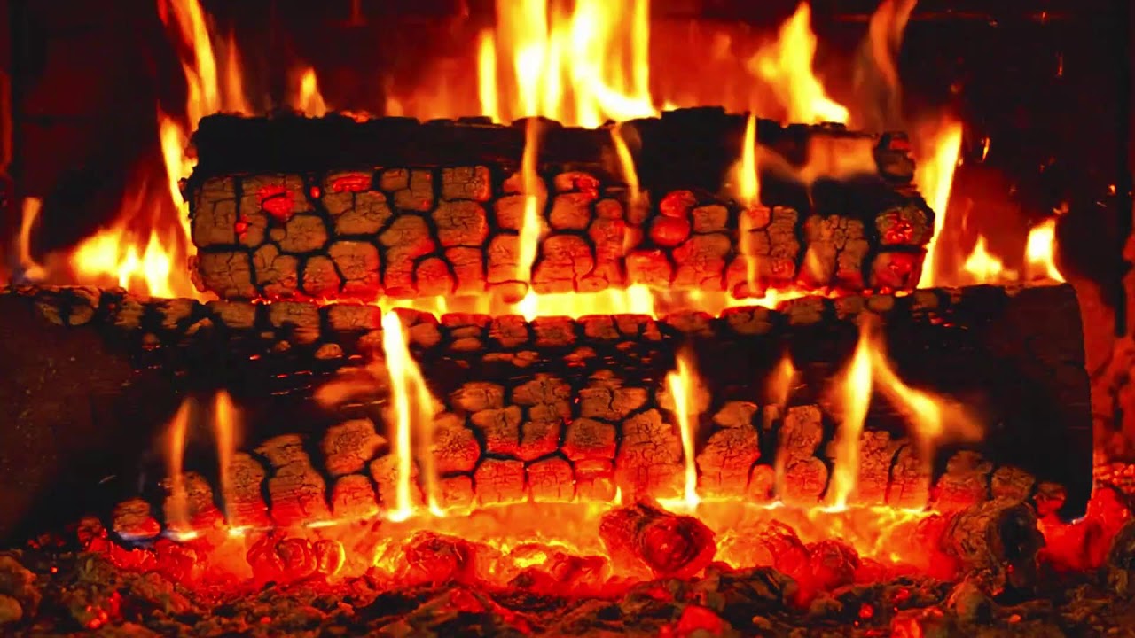 🔥Night Fireplace Ambience 🌙 Warm Fire Sounds for Calm & Relaxation