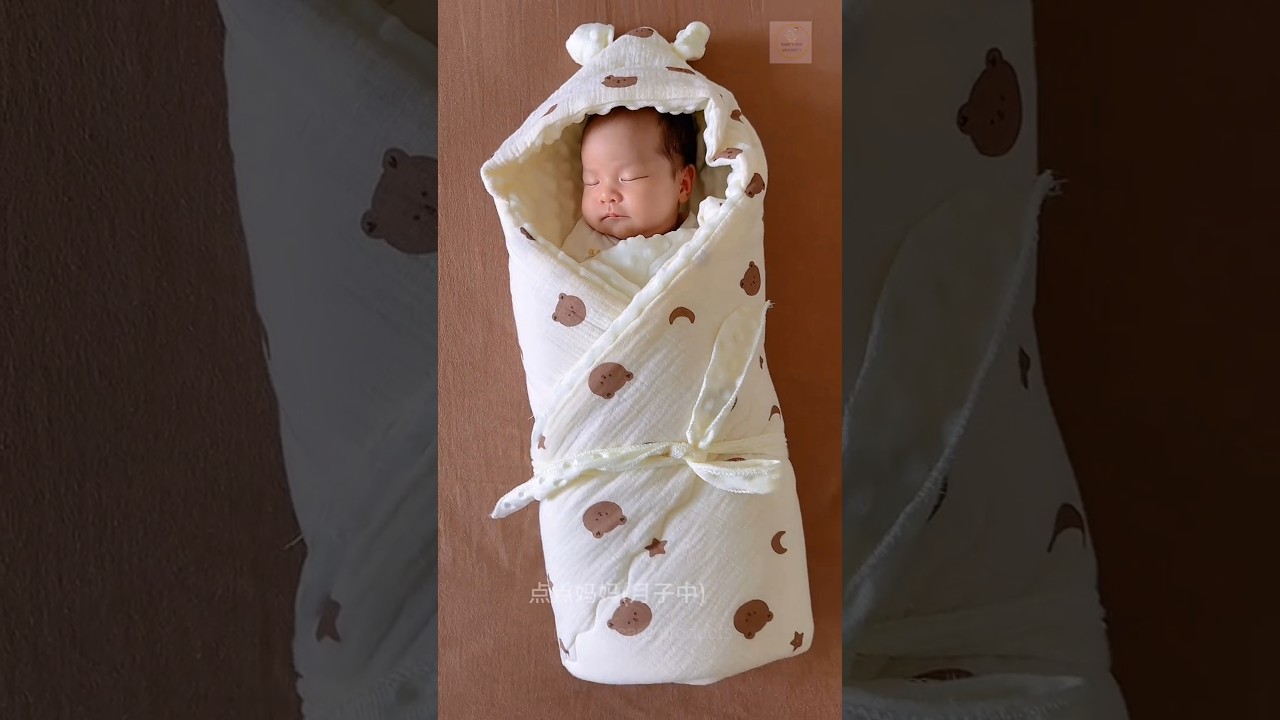 Ultimate Comfort: The Cotton Hooded Swaddle Wrap for Relaxing Sleep You Need Now! #gentlesleep #nap