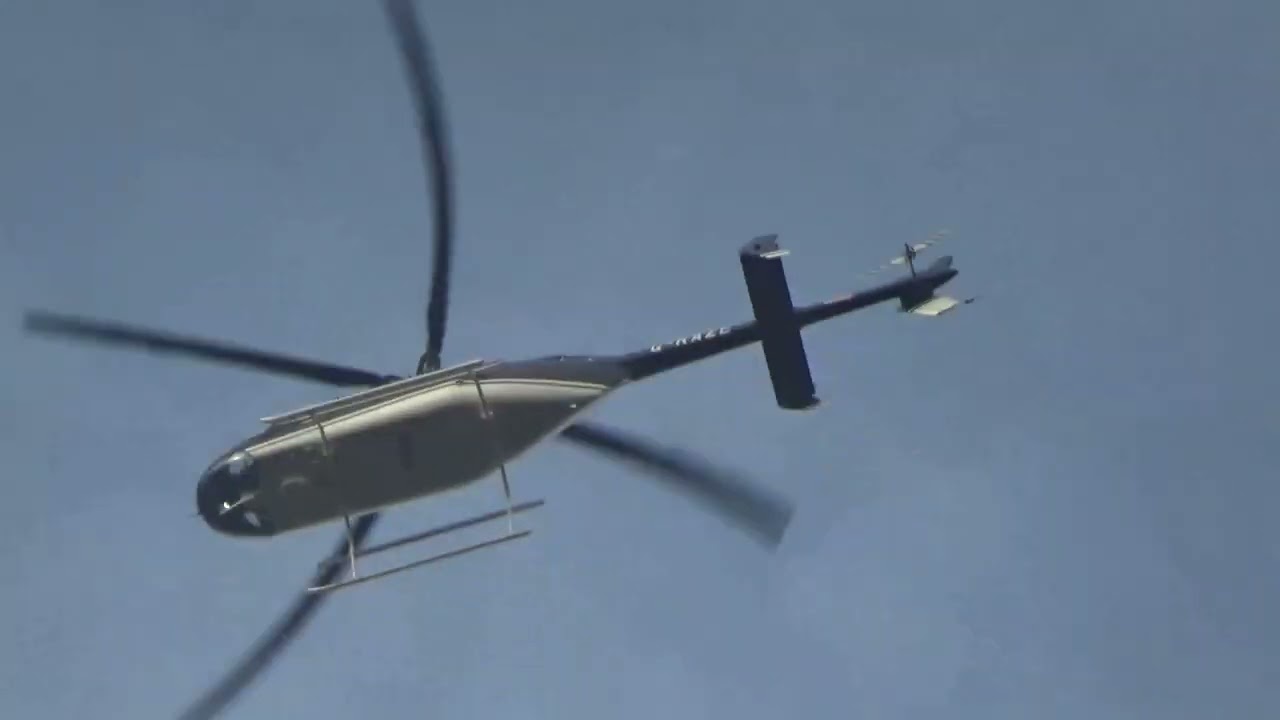 Bell 407GXi G-RAZE flying over Great Hollands on Thursday 9 October 2025