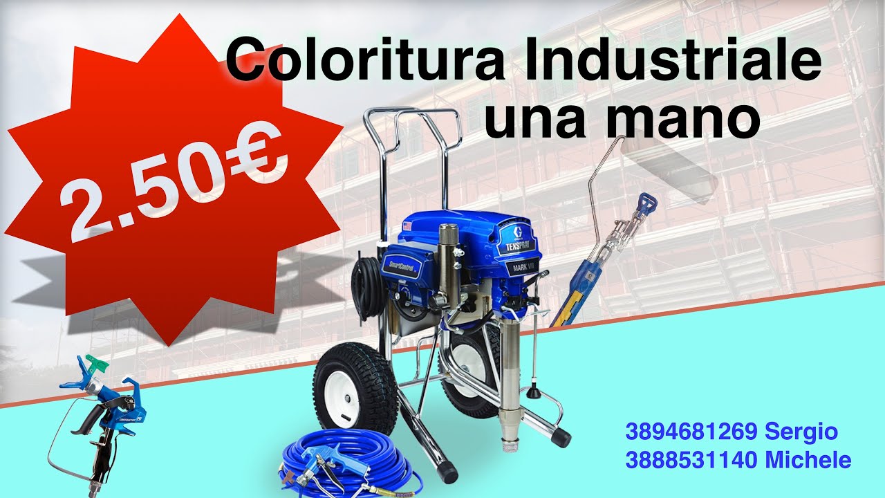 Tinteggiatura industriale | Coloritura Industriale | Coloritura Airless | Graco marc V | a spruzzo