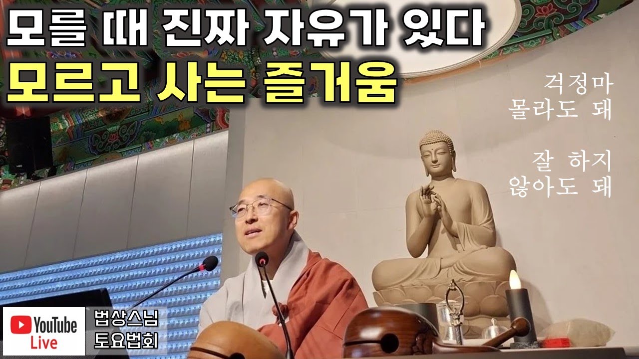 [돈오51] 모르고 사는 즐거움, 걱정마 몰라도 돼, 잘 하지 않아도 돼, 모름에 편안해 질 때 자유가 있다