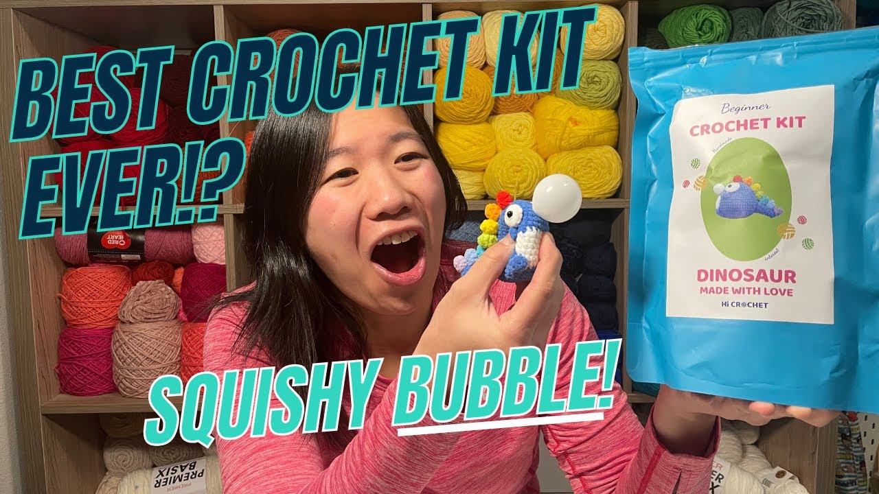 Crochet Review: Unboxing and Making the Hicrochet Dinosaur Kit!