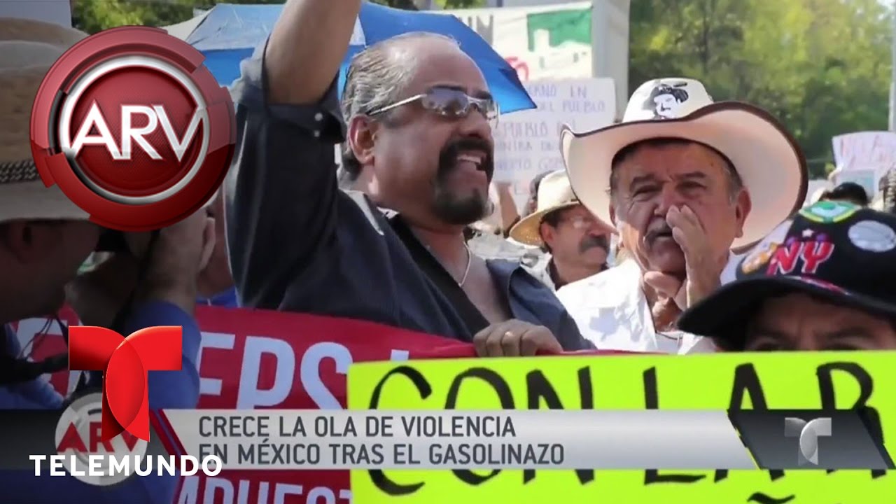 Crisis, saqueos y muerto por gasolinazo en M&eacute;xico | Al Rojo Vivo | Telemundo