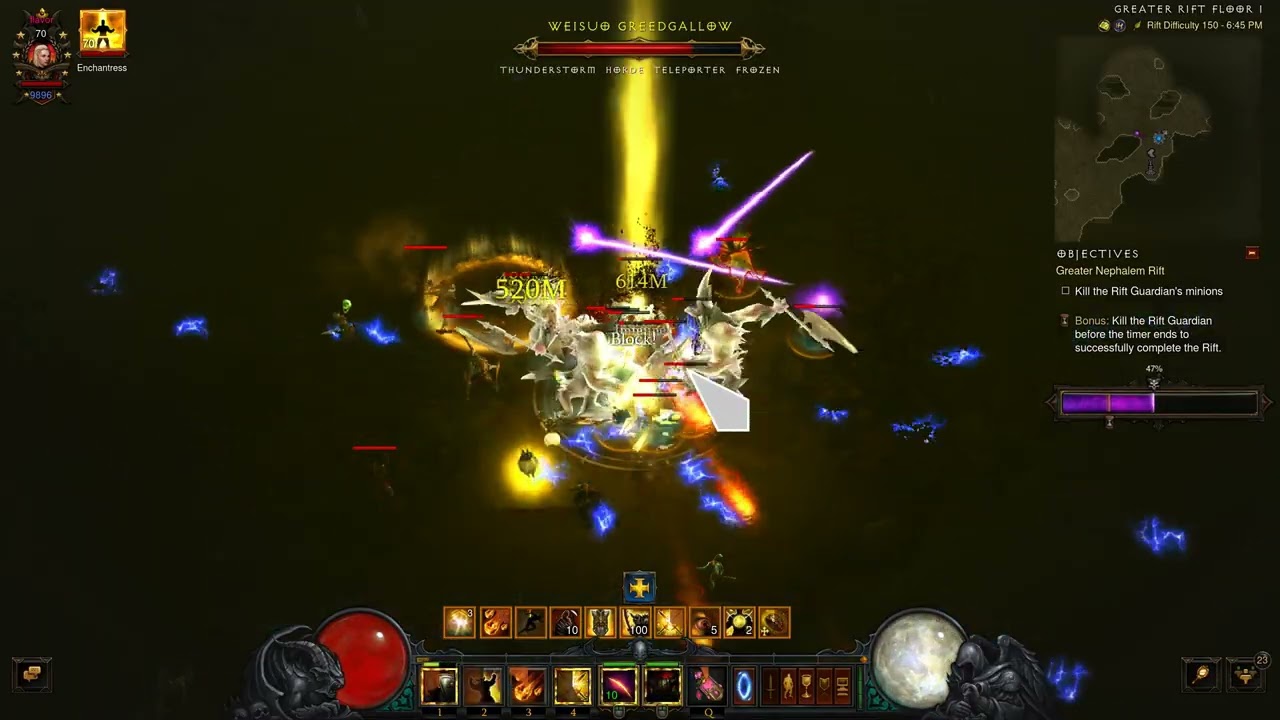 [ Diablo 3 ] S38 Rank 1 World Thorns of the Invoker Crusader 6:46
