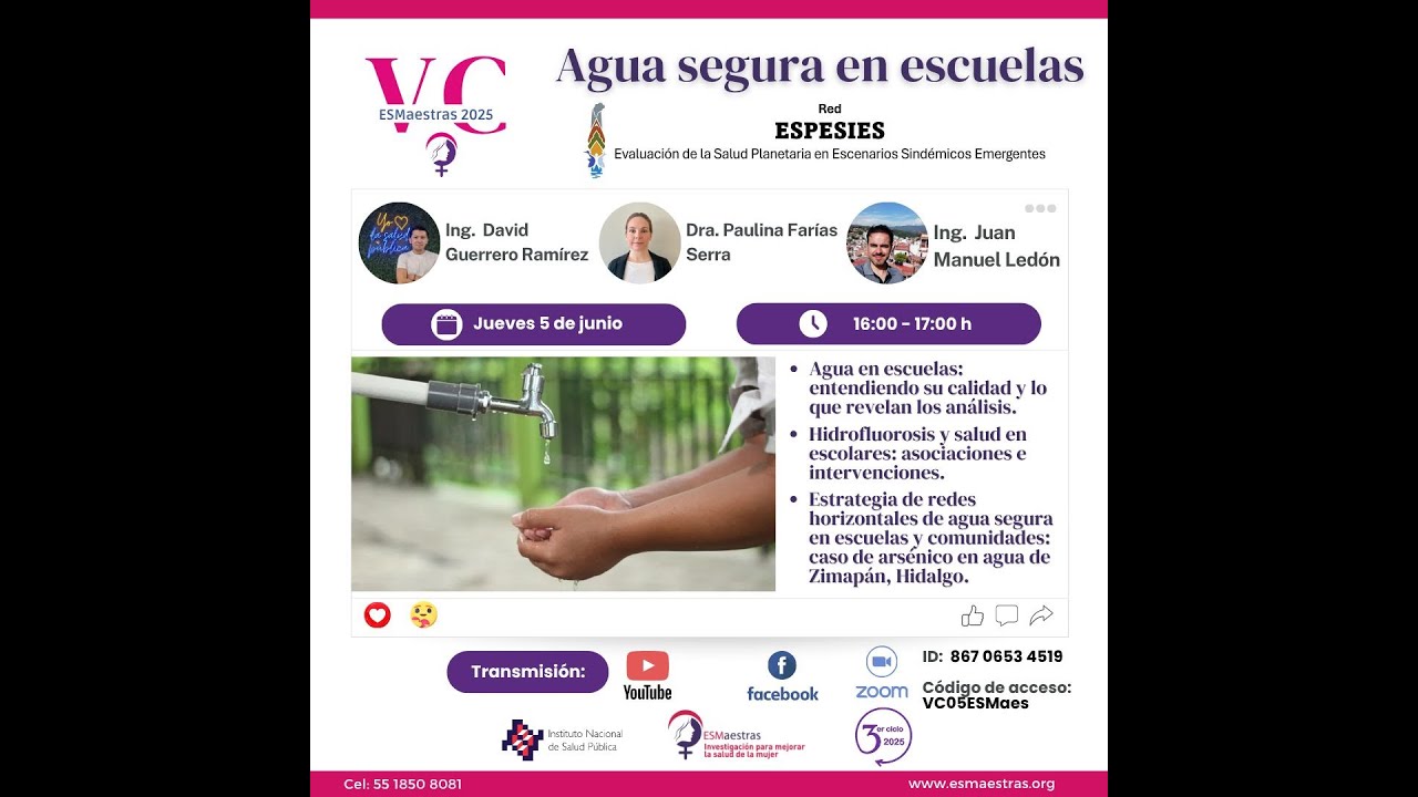 Agua segura en escuelas