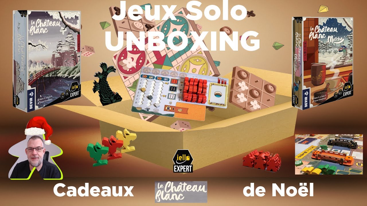 Unboxing - Le chateau blanc + extension matcha | iello Expert | jeu de société