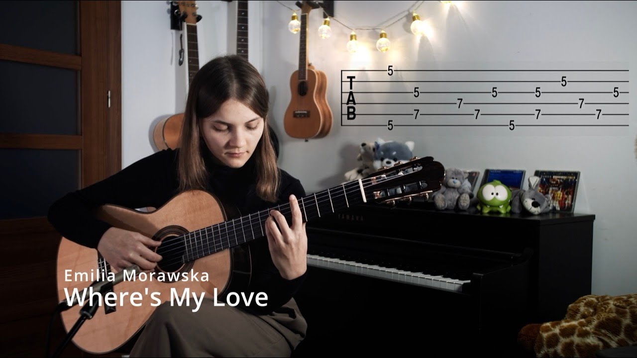 Where's My Love (Guitar cover, tabs) Emilia Morawska