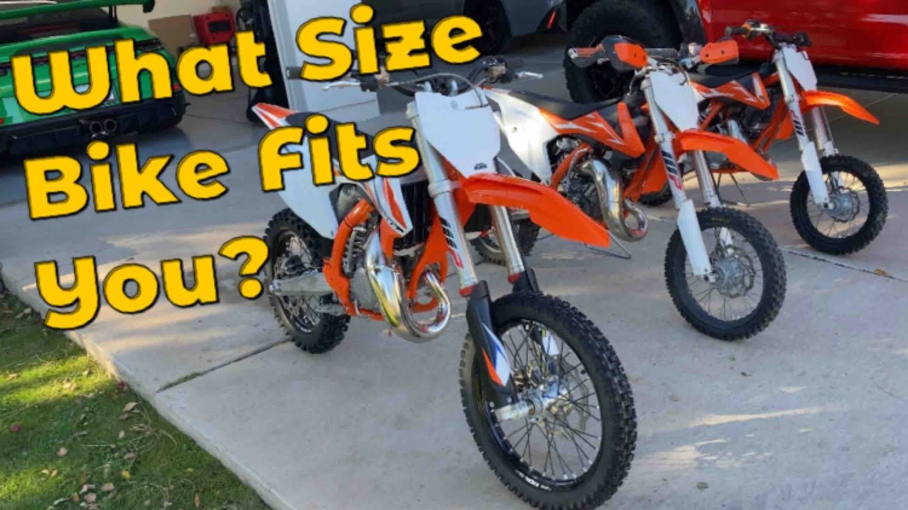 В чём разница? Детские кроссовые мотоциклы KTM 50sx, 65sx, 85sx.