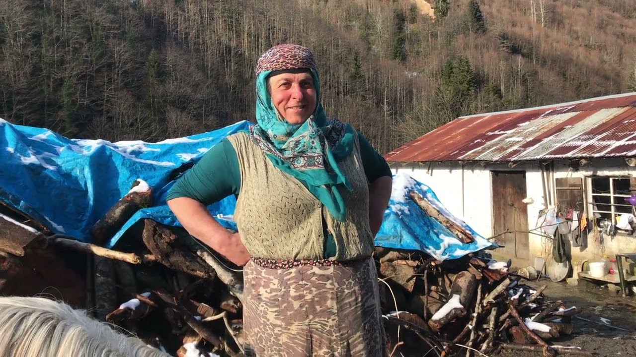 Mevsimin ilk kar görüntüleri. Şarinçor Senoz yaylası.