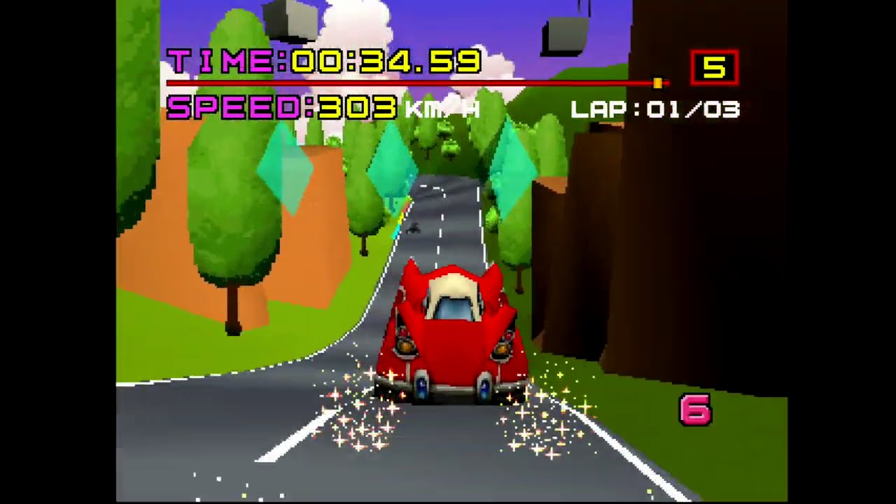 Motor Toon Grand Prix (1994) Sony PlayStation (PS1) Gameplay