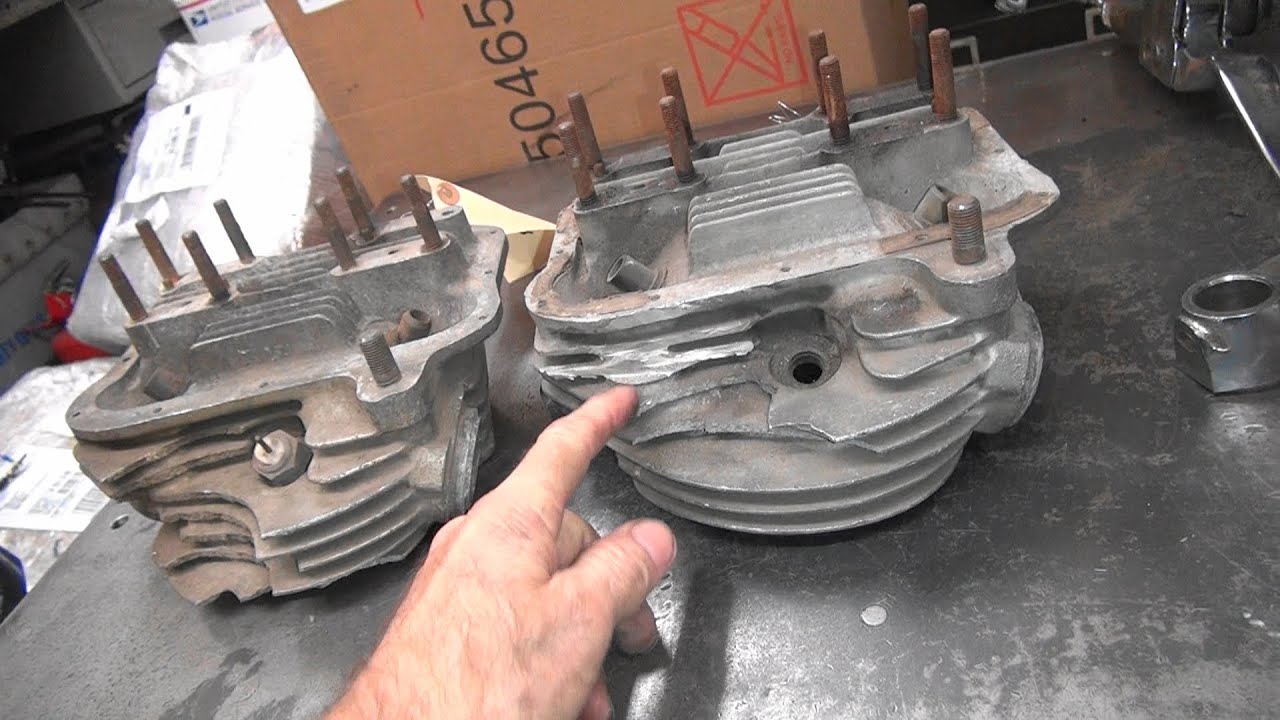 Посмотрите, какой хлам я покупаю на eBay: передние головки блока цилиндров Panhead 1960 и 1961 го...