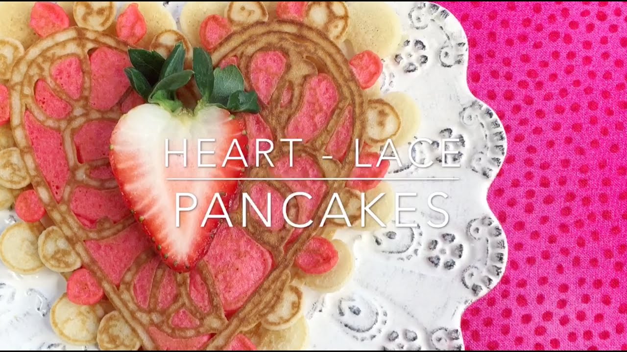 Heart Lace Pancakes