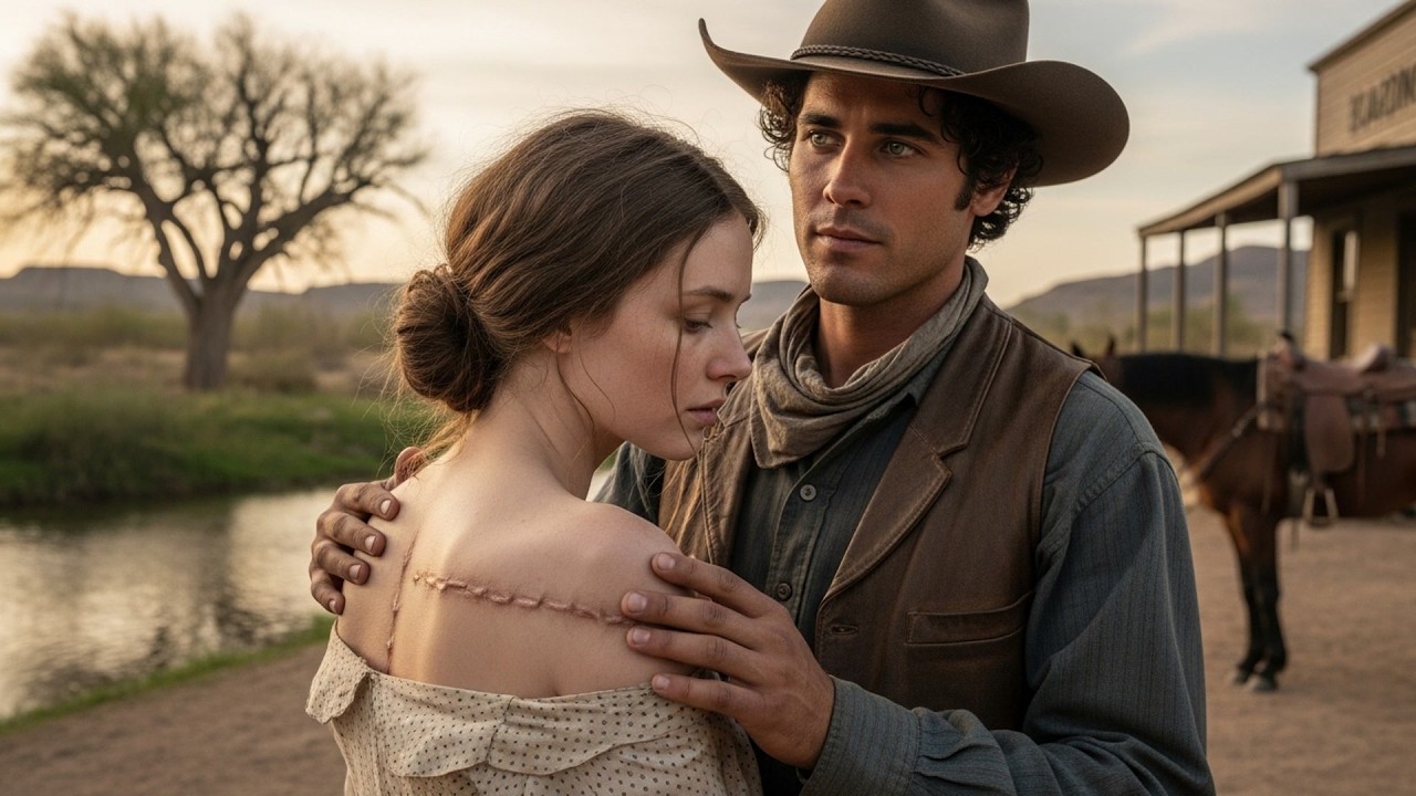 Her Back Was Scarred From Whips She Did Not Earn, The Cowboy Traced Each One With Gentle Fingers