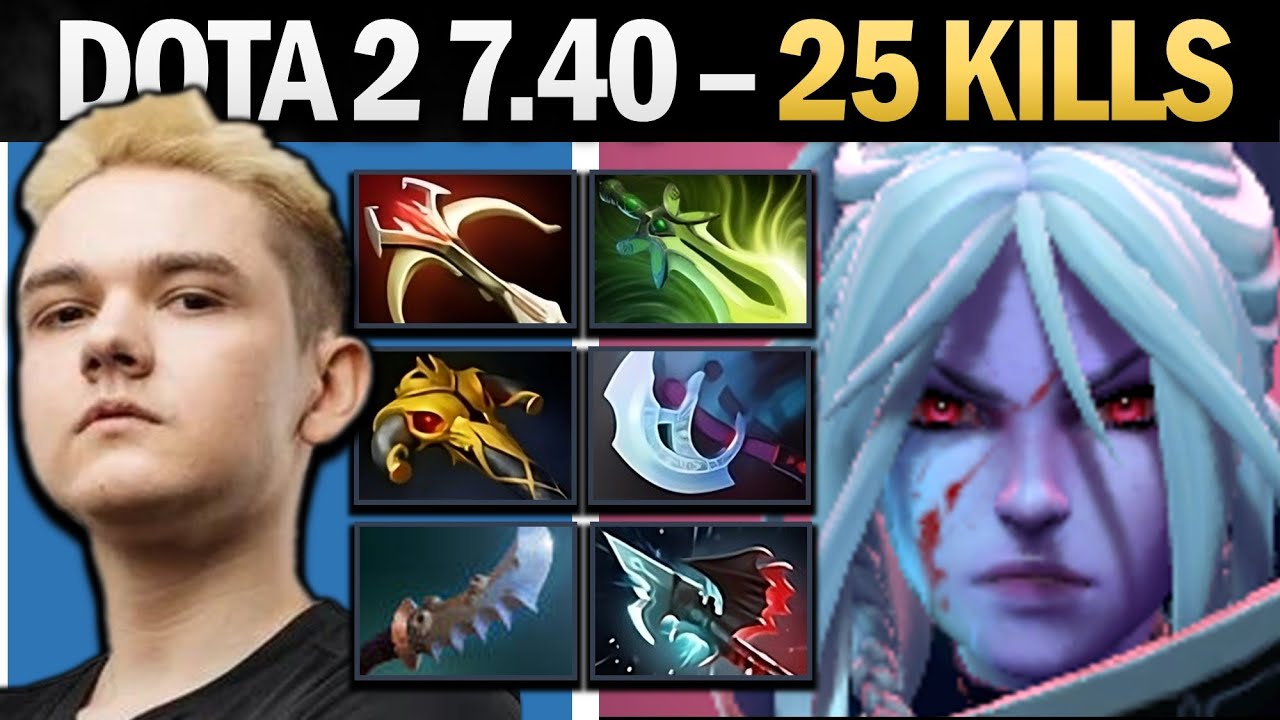 Drow Ranger Pro Carry with Crazy Farm and 25 Kills - Gameplay Dota 2