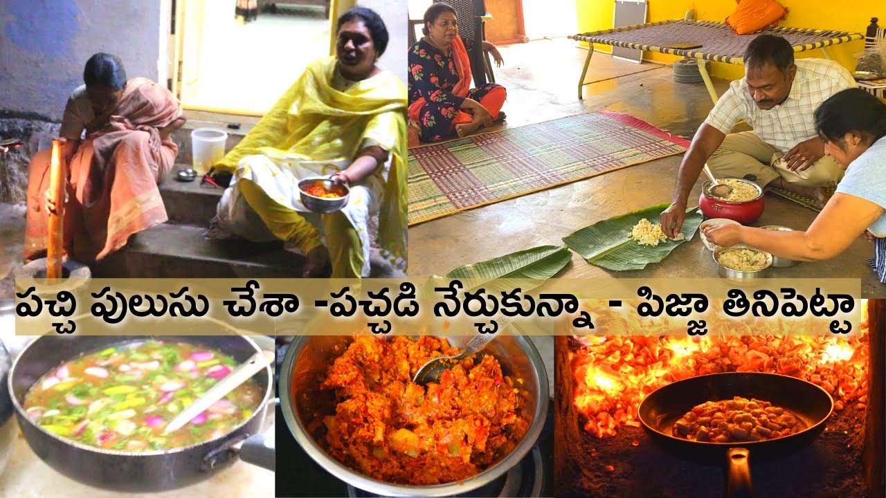 Srisailamలో చిరు జ్ఞాపకాలు/Memories and Moments from Srisailam/Home made wood oven pizza/pachipulusu