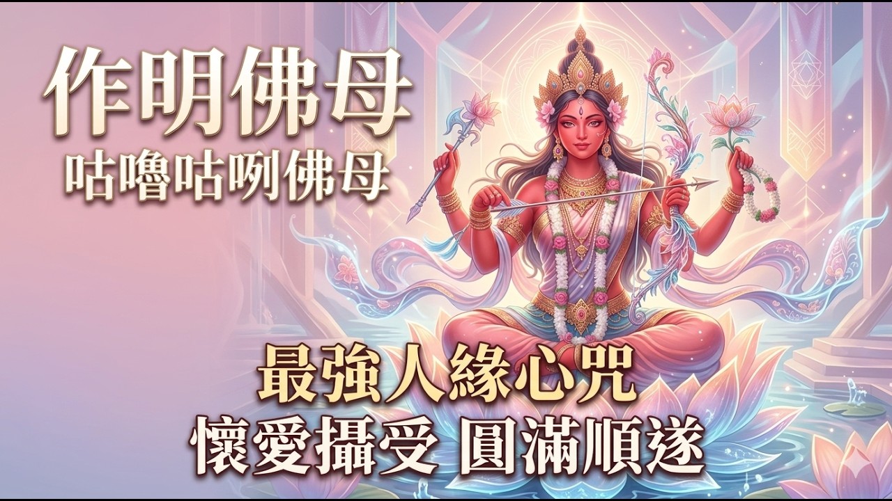 【2026 最強人緣咒】每天1小時， 咕嚕咕咧佛母讓你成為「貴人磁鐵」！愛情事業雙圓滿 ❤️🔥