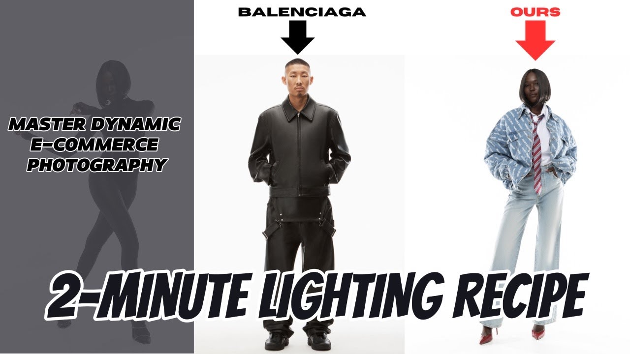 2-MINUTE PHOTOGRAPHY LIGHTING RECIPE | Shoot Dynamic E-Commerce Photography Like Large Brands