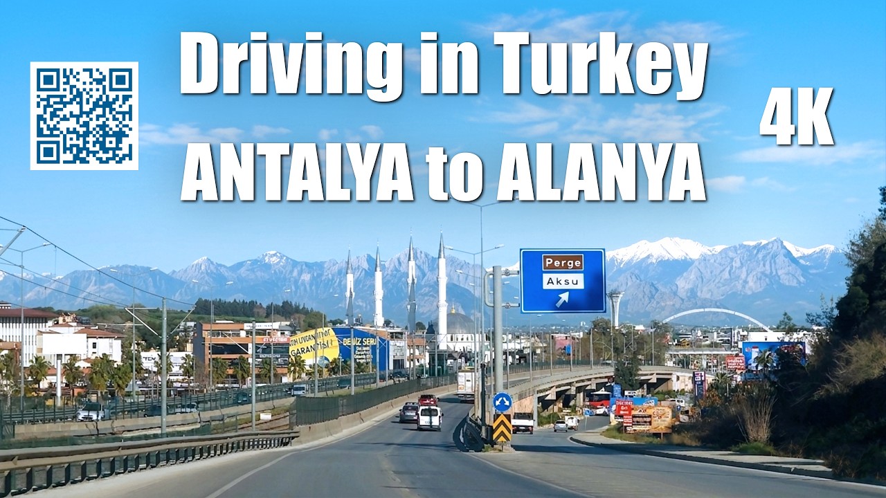 Antalya to Alanya Scenic Drive (D-400) | Turkey Road Trip 4K