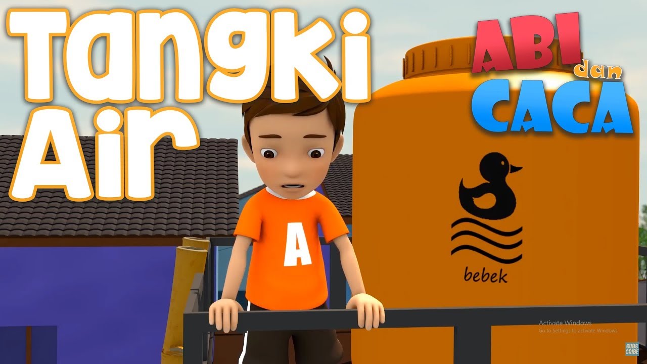 Abi dan Caca - Tangki Air Jatuh