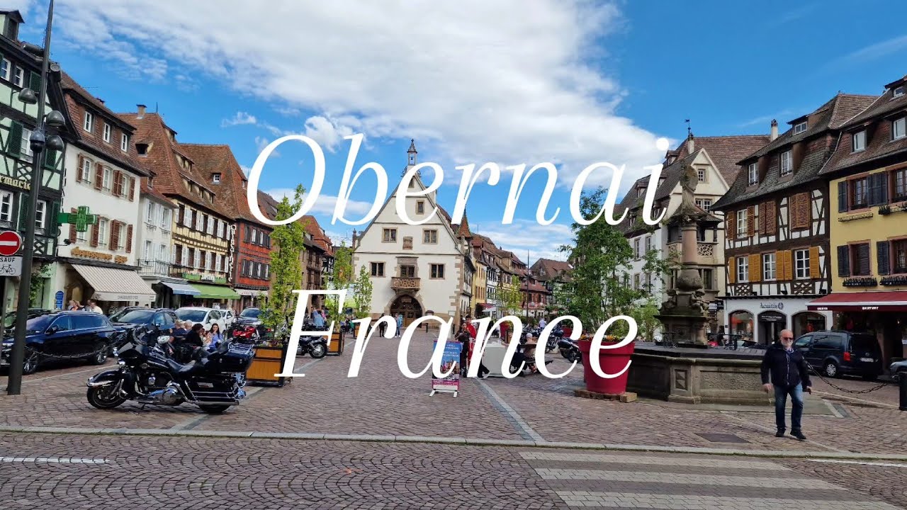 Obernai France Walking Tour 4K 60FPS