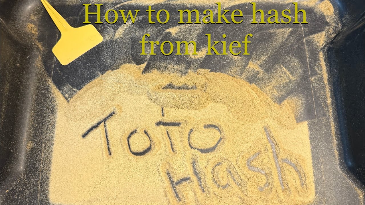 How to make hash using kief, a glass bottle and baking paper.  Easy.