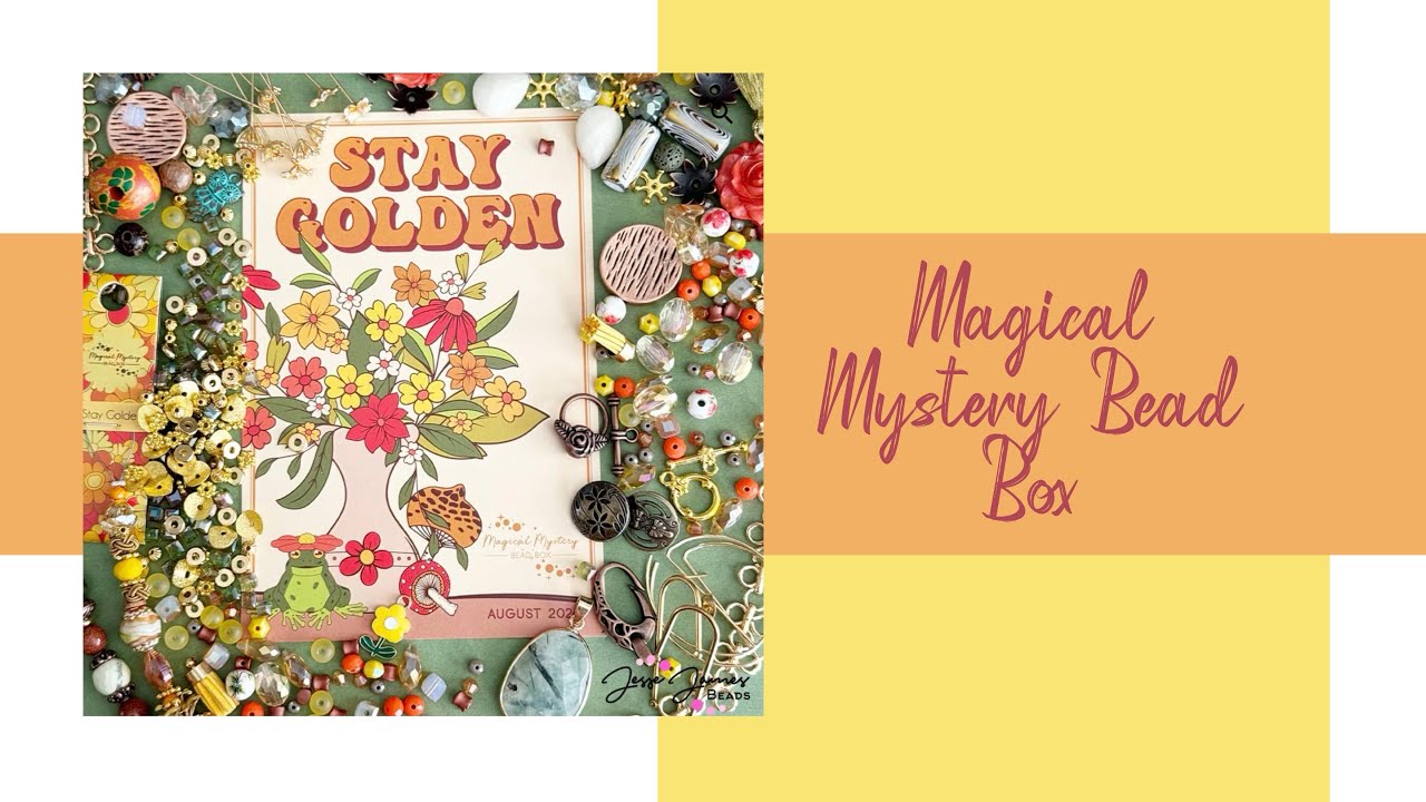 Magical Mystery Bead Box August 2024 Unboxing! 🌼🌼🌼