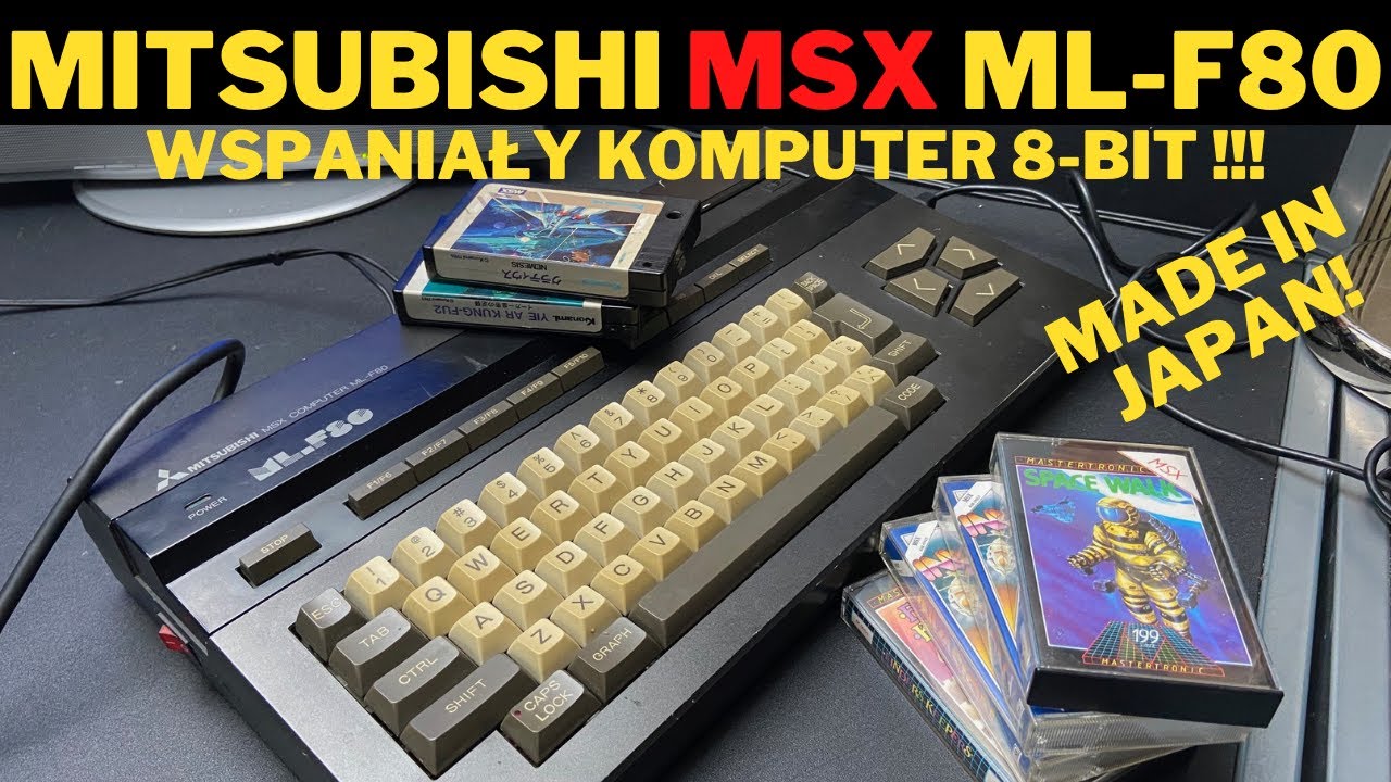 Mitsubishi MSX ML-F80 Wspaniały 8-bitowy komputer!!!