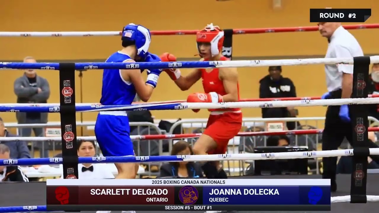 Scarlett Delgado vs Joanna Dolecka - 2025 Boxing Canada Nationals - Session 5