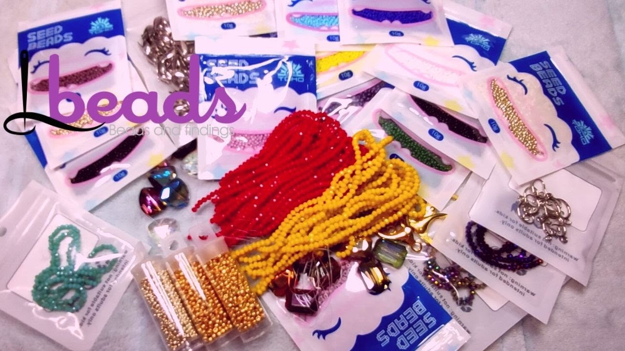 Lbeads.com unboxing, my beading materials, beads haul review
