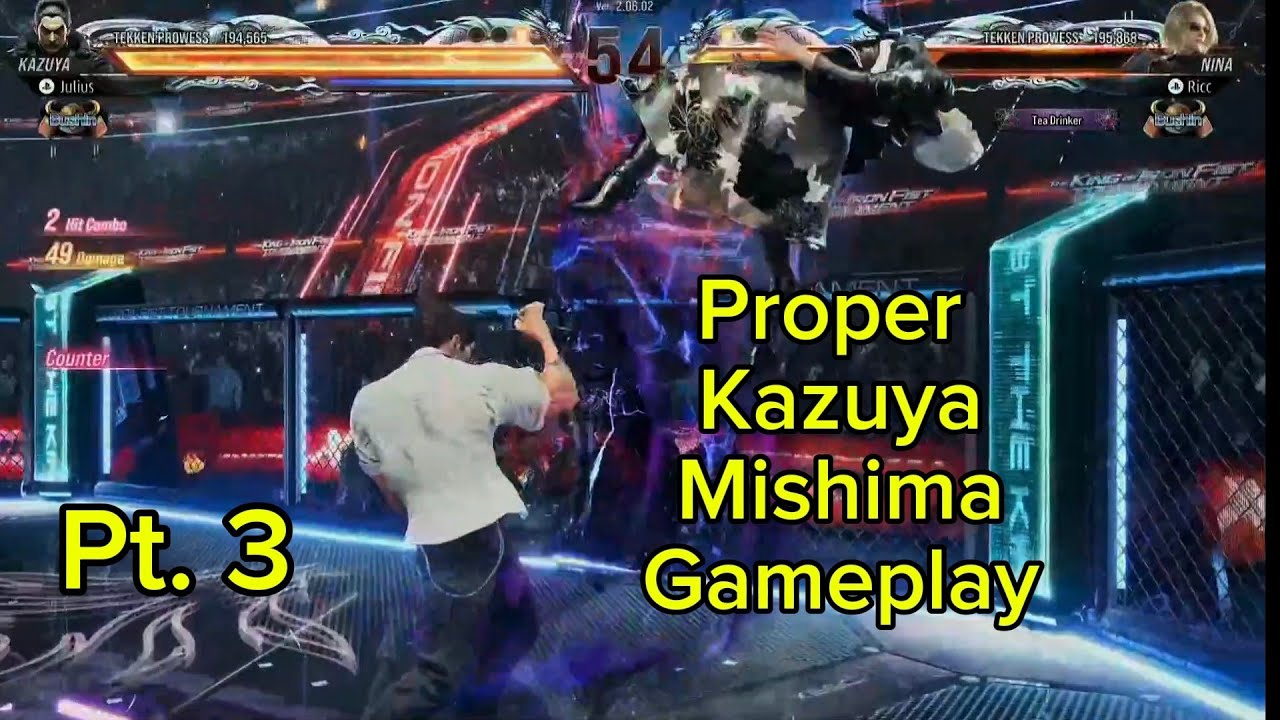 Tekken 8 - Proper Kazuya Mishima Gameplay Pt. 3 (Farewell to Season 2)