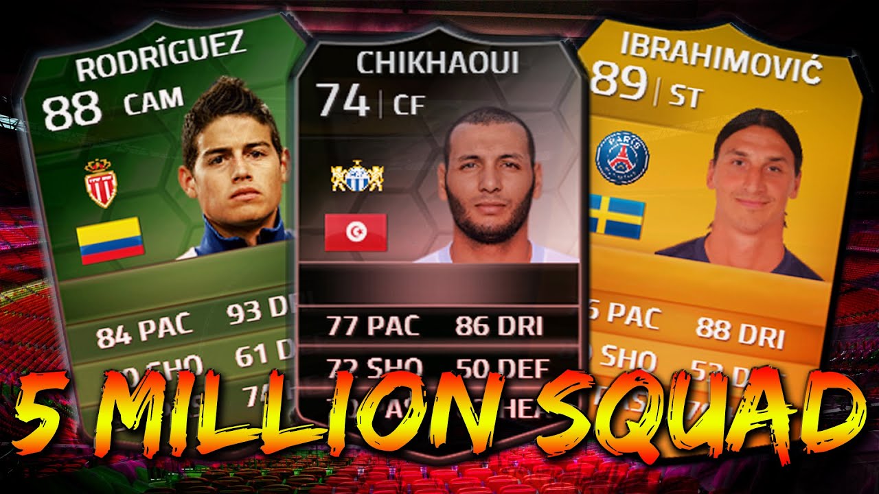FIFA 14 || INSANE 5 MILLION!! Squad Builder || Ft. Ibrah and If Chikhaoui