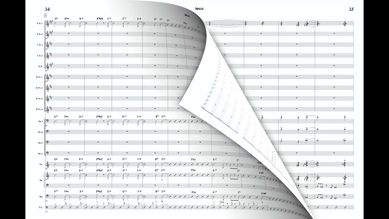 Alan Ferber - IMPULSO Big Band Score Video