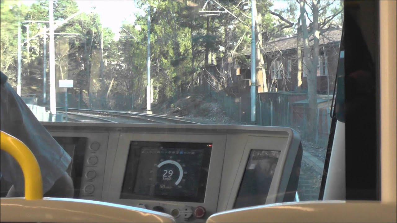 Stockholm Tram A35 ride on Nockebybanan