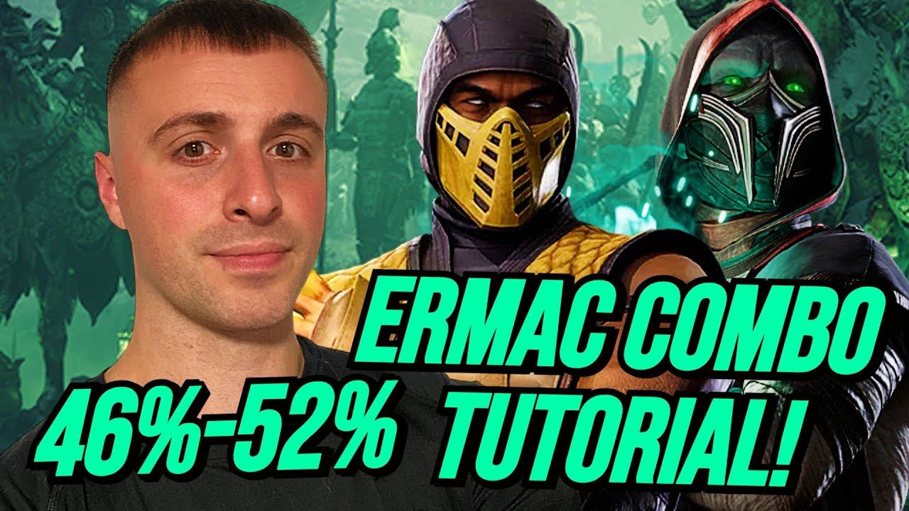 ERMAC *HIGH DAMAGE* COMBO TUTORIAL WITH SCORPION KAMEO: MORTAL KOMBAT 1!