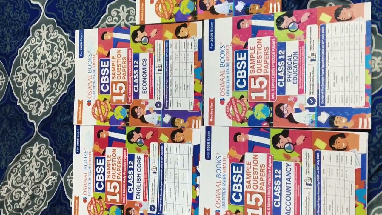 Class 12 commerce all subjects sample paper books for board exam 2025-26