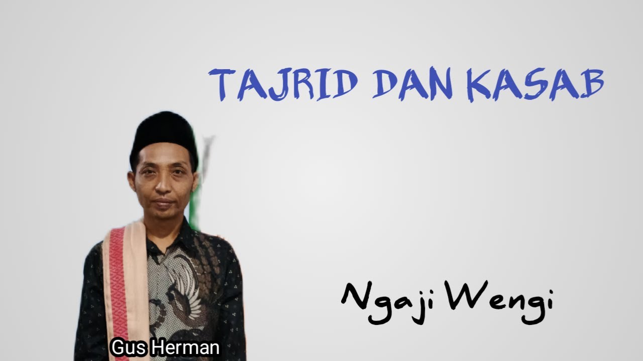 TAJRID DAN KASAB.@KhoirunKhoirun0064