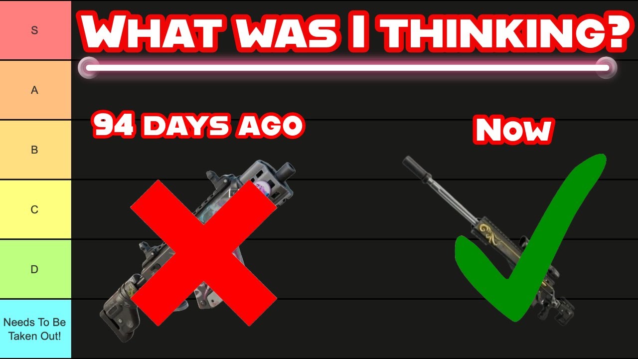I Got Flamed, So I Re-Ranked EVERY WEAPON in CHAPTER 5 of FORTNITE (Tierlist)